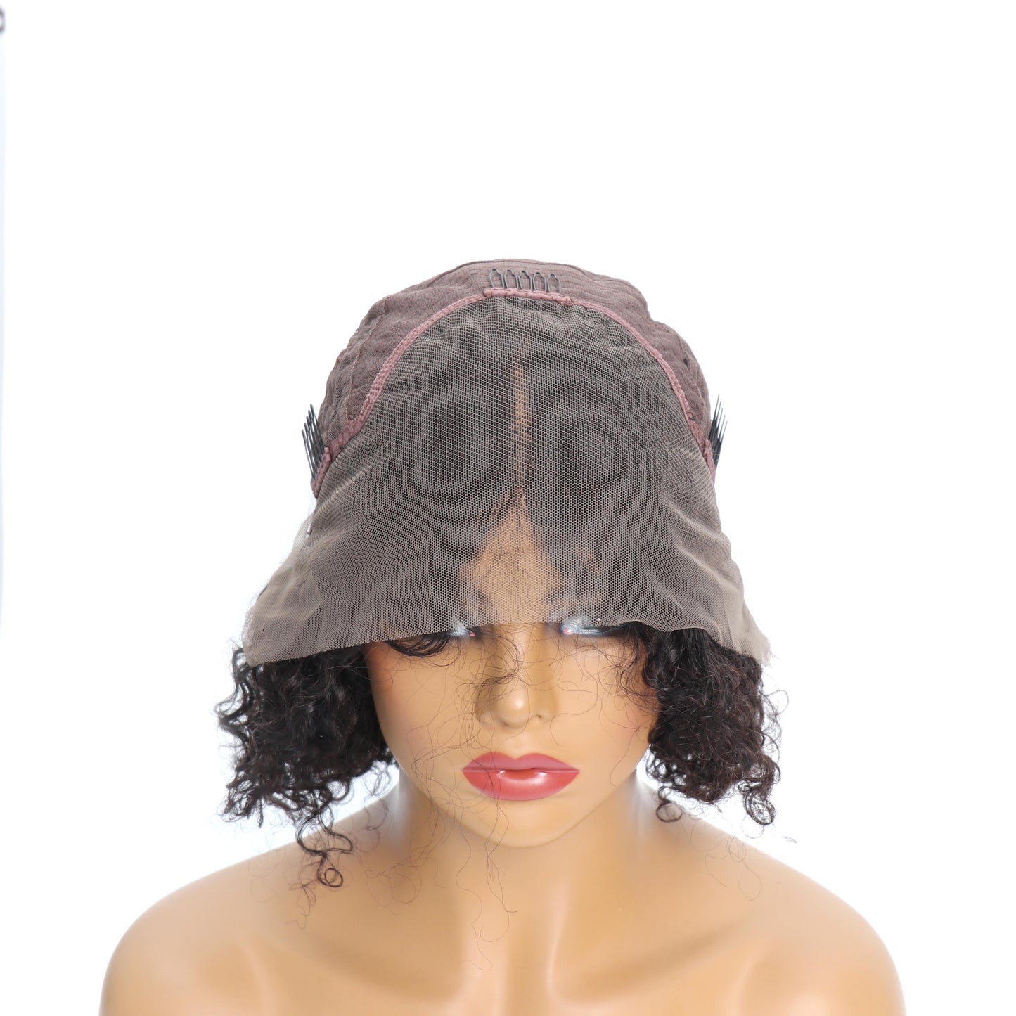 Top Virgin Short Bob Wigs Italian Curly Wigs 180 Density