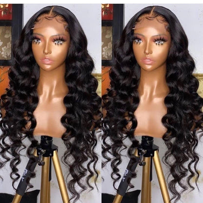 Top Virgin Deep Wave 4x4/5x5 HD Closure Wig Human Hair Wig 150/180 Density