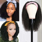 Top Virgin Kinky Curly Headband Wig 150 Density