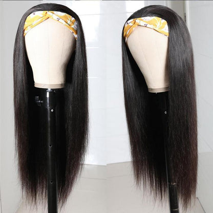 Top Virgin Silky Straight Headband Wig 180 Density