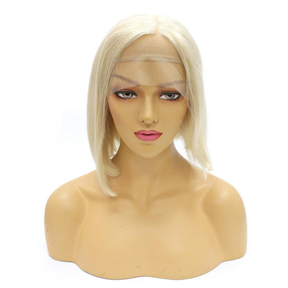 Top Virgin 613 Blonde 13x4 Straight Hair Lace Front Bob Wig 180 Density with Baby Hair (10"-14" Available)