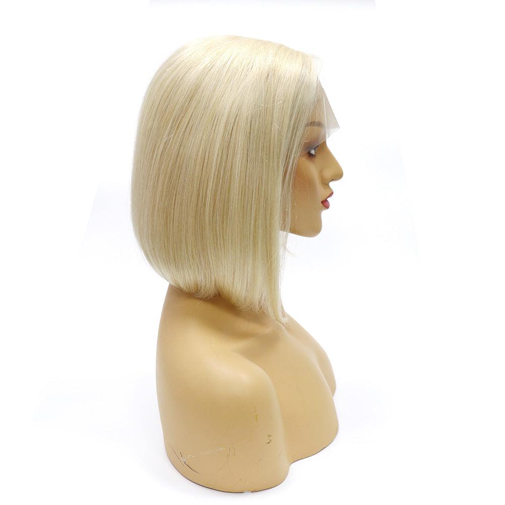 Top Virgin 613 Blonde 13x4 Straight Hair Lace Front Bob Wig 180 Density with Baby Hair (10"-14" Available)