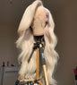 Top Virgin 613 Blonde 13x6 Body Wave Lace Front Wig 180 Density with Baby Hair