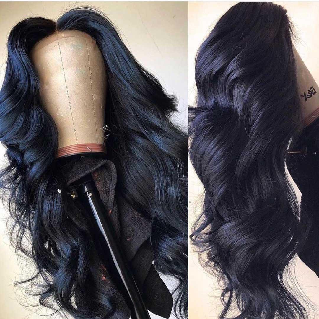 Top Virgin Body Wave Full Lace Wig 180 Density with Baby