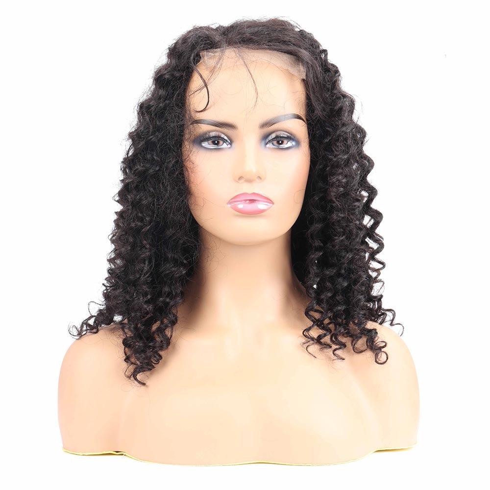 Top Virgin Deep Wave 4x4/5x5 HD Closure Wig Human Hair Wig 150/180 Density