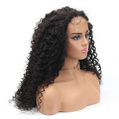 Top Virgin Deep Wave 13x4 HD Wig Human Hair Wig 180 Density