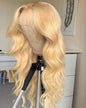 Top Virgin 613 Blonde 13x4 Body Wave Lace Front Transparent  Wig 180 Density with Baby Hair