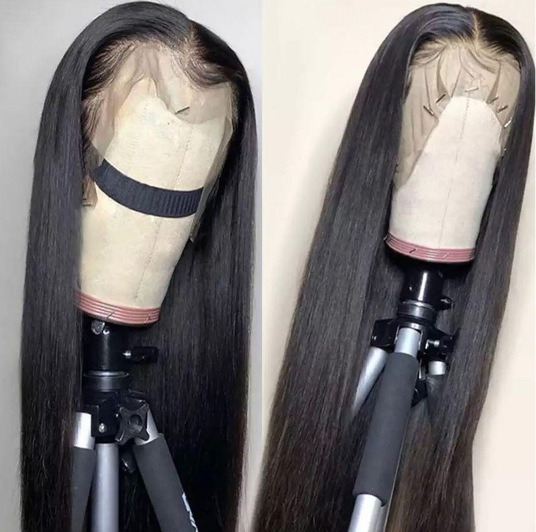 Top Virgin Silky Straight 13x4 HD Wig Human Hair Wig 180 Density