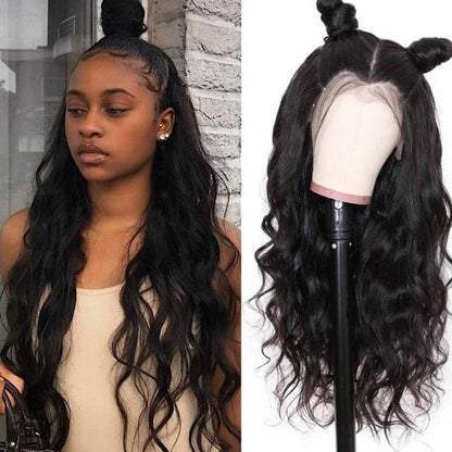 Top Virgin Body Wave Full Lace Wig 180 Density with Baby