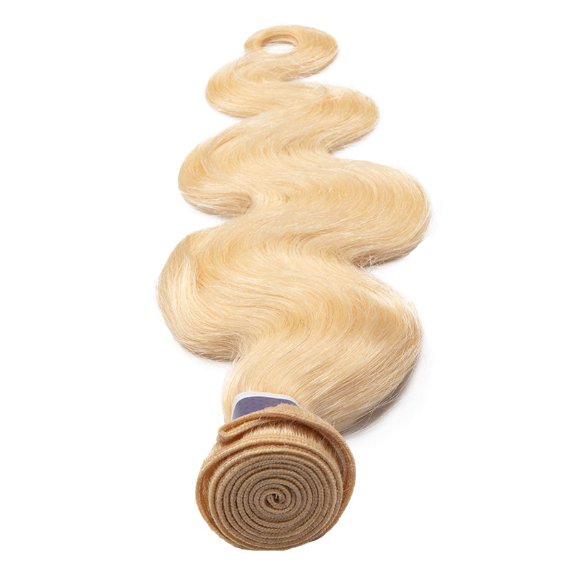 Tip-top Quality Raw Hair 613 Blonde Body Wave Extensions 1 Bundle（never hair loss）