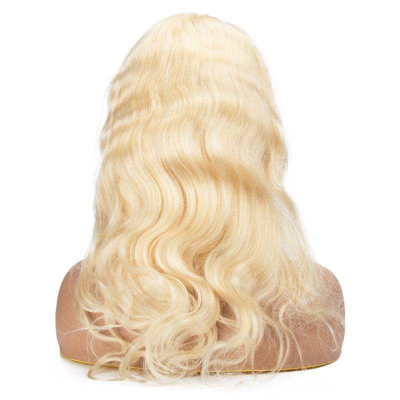 Top Virgin 613 Blonde 13x4 Body Wave Lace Front Transparent  Wig 180 Density with Baby Hair