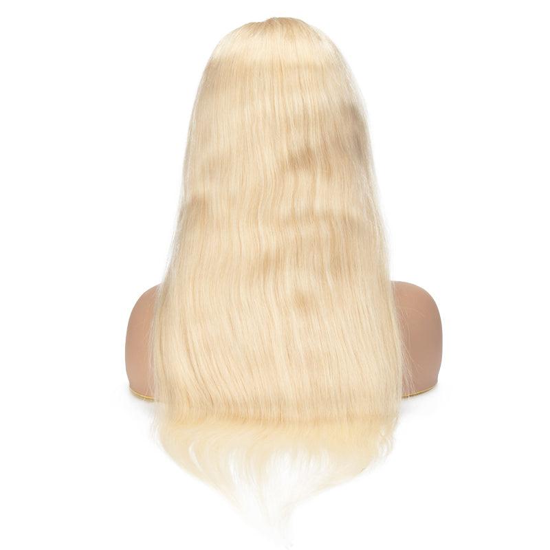 Top Virgin 613 Blonde 13x6 Straight Hair Lace Front Wig 180 Density with Baby Hair