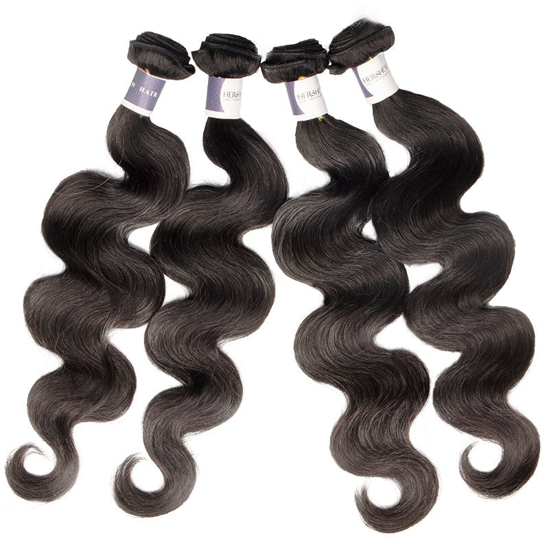 Tip-top Quality Raw Hair Body Wave Hair Extensions 4 Bundles（never hair loss）