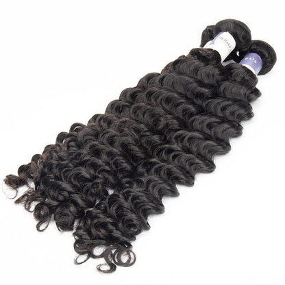 Tip-top Quality Raw Hair Deep Wave Hair Extensions 3 Bundles（never hair loss）