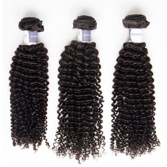 Tip-top Quality Raw Hair Kinky Curly Hair Extensions 3 Bundles（never hair loss）