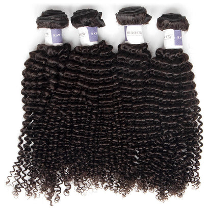 Tip-top Quality Raw Hair Kinky Curly Hair Extensions 4 Bundles（never hair loss）