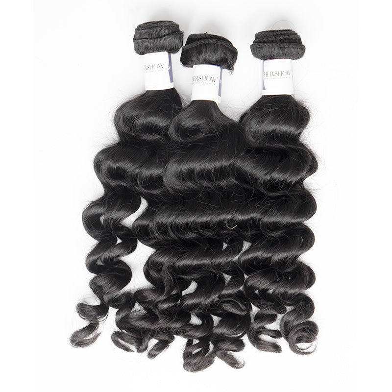 Tip-top Quality Raw Hair Loose Curly Hair Extensions 3 Bundles（never hair loss）