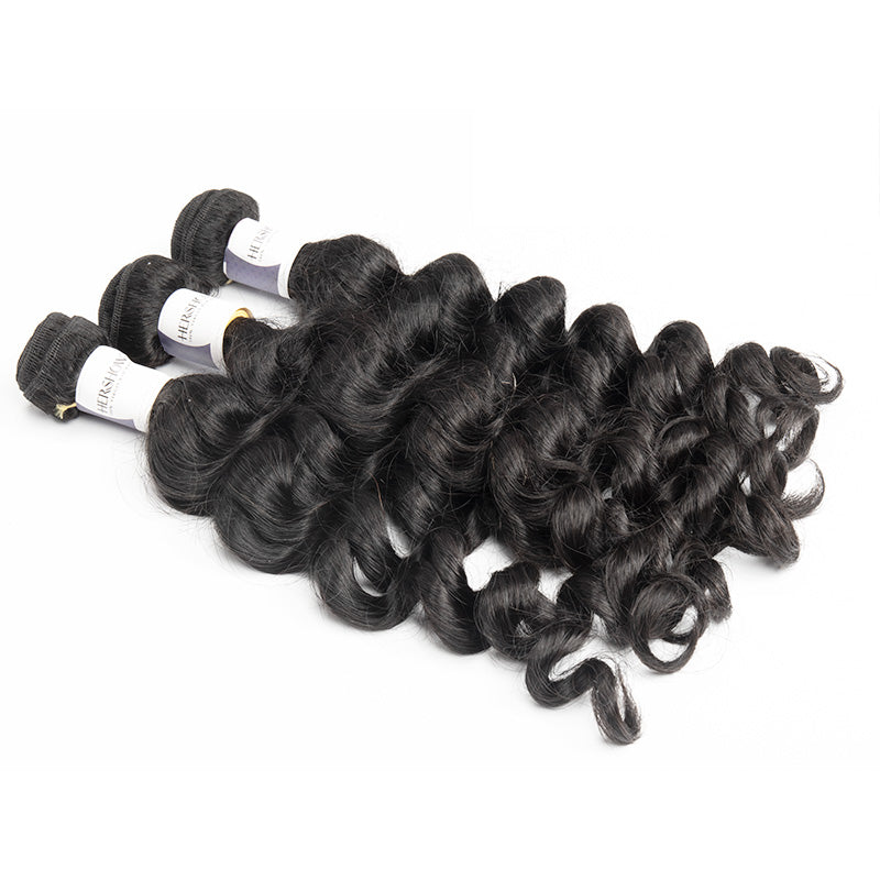 Tip-top Quality Raw Hair Loose Curly Hair Extensions 3 Bundles（never hair loss）