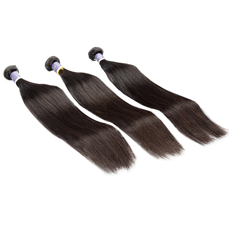 Tip-top quality Raw Hair Straight Hair Extensions 3 Bundles（never hair loss）