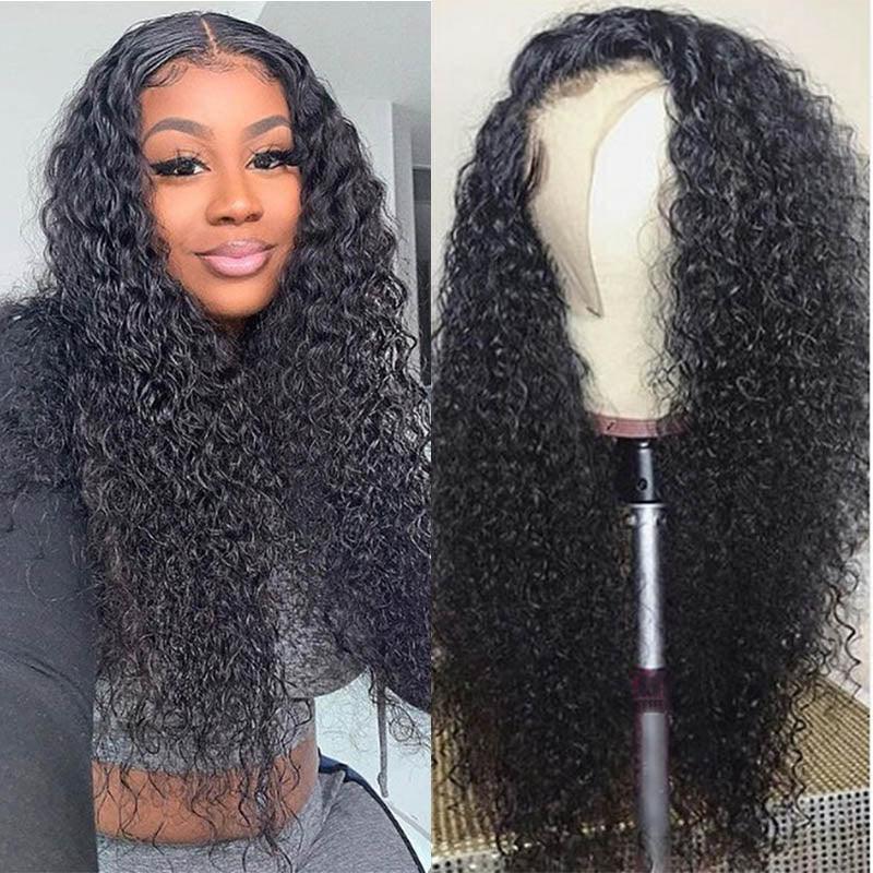 Top Virgin 13x6 Italian Curly Lace Front Wig 180 Density with Baby Hair