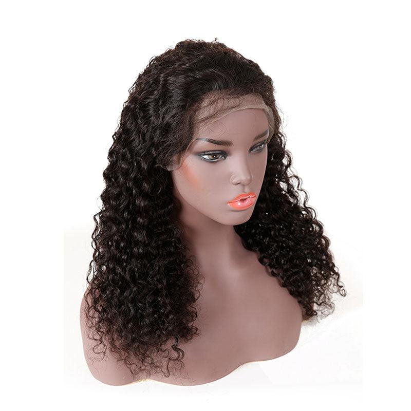 Top Virgin 13x4 Italian Curly HD Lace Front Wig 180 Density with Baby Hair