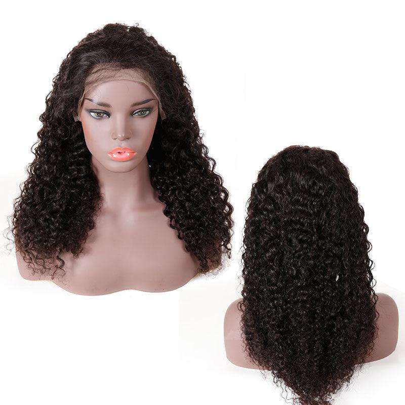 Top Virgin 13x6 Italian Curly Lace Front Wig 180 Density with Baby Hair