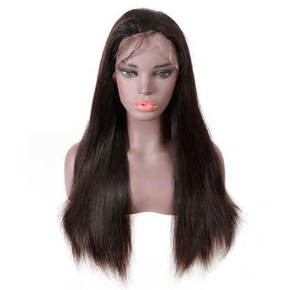 Top Virgin 13x4 Straight Hair Transparent  Lace Front Wig 180 Density with Baby Hair