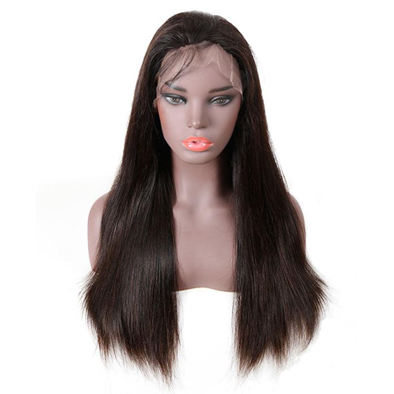 Top Virgin 13x6 Straight Hair Lace Front Wig 180 Density with Baby Hair