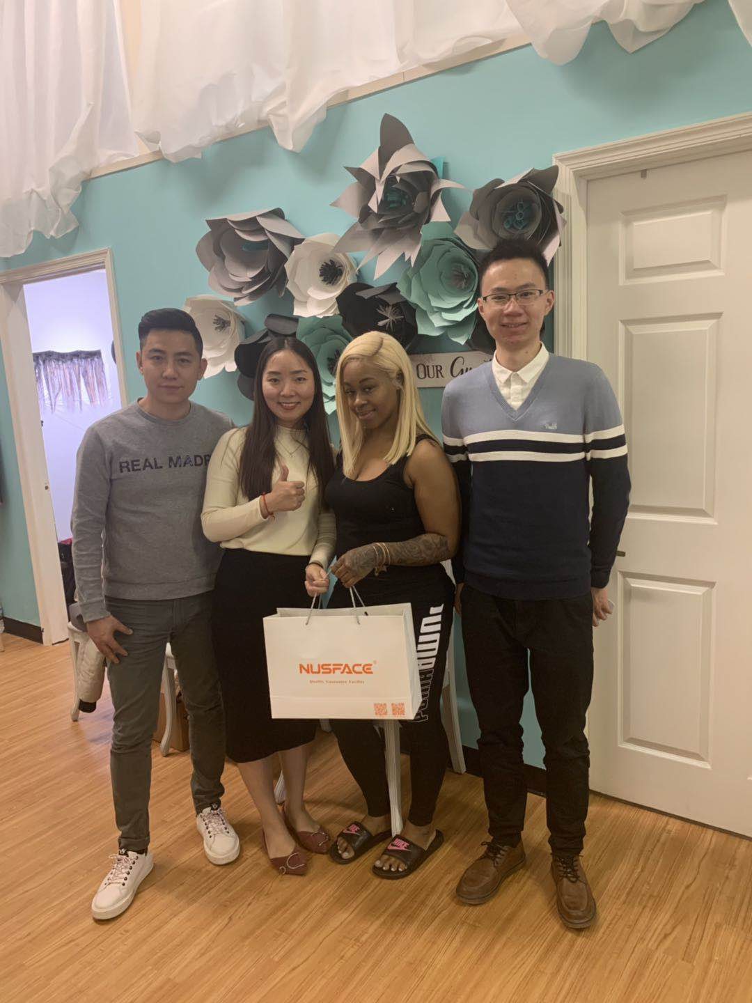 NUSFACE representatives pictured together during an in-person visit