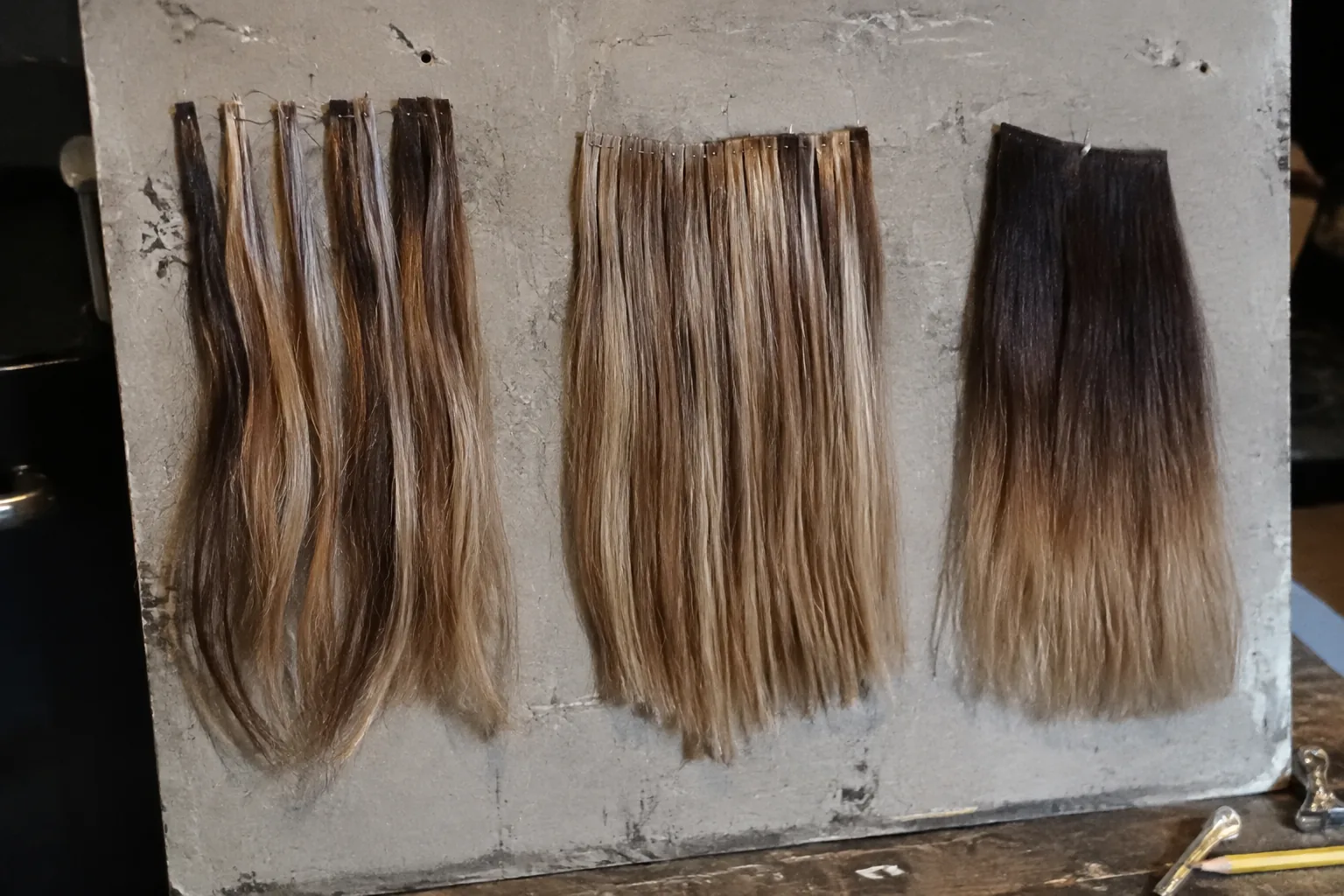 Balayage highlights and ombre placement comparison