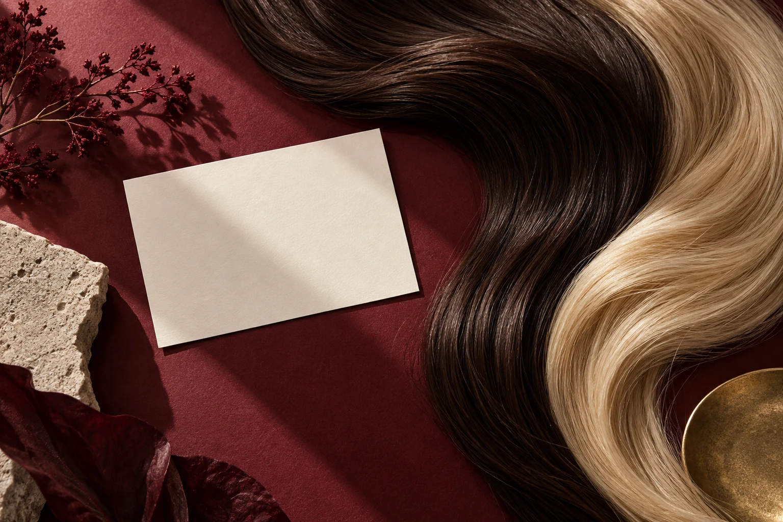Dark and light hair color direction for a balayage wig customer inquiry