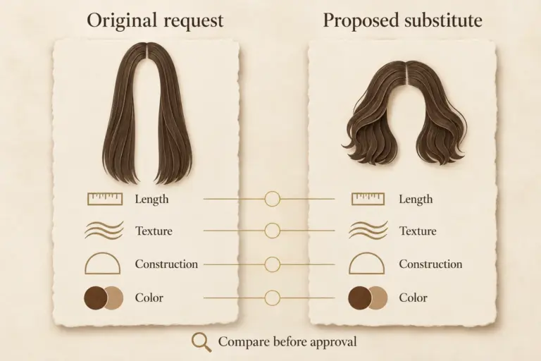 Your Wig Supplier Suggests a Substitute. Should You Accept It?